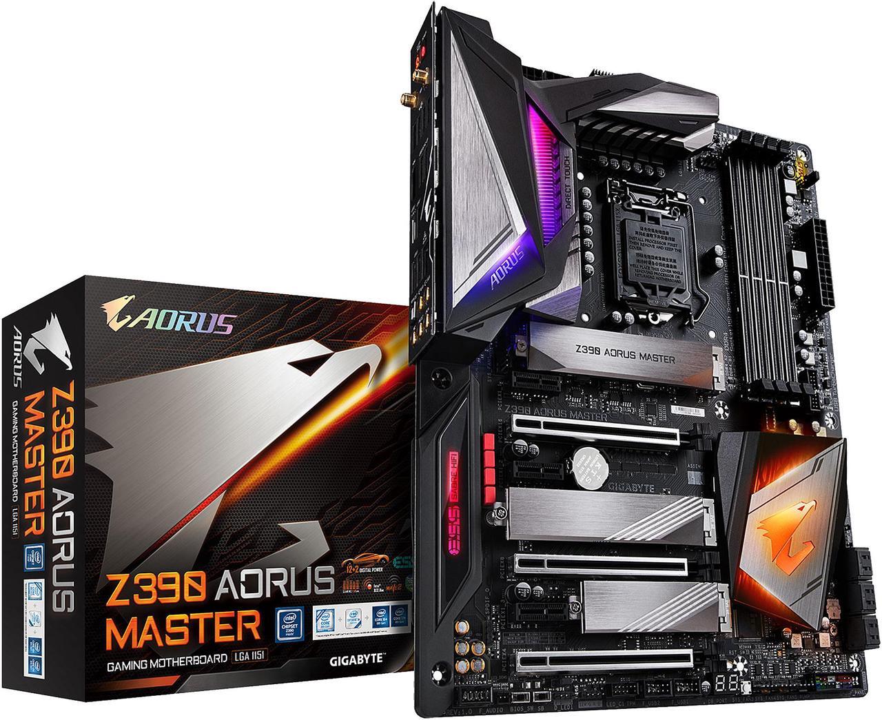 Alt view image 9 of 11 - GIGABYTE Z390 AORUS MASTER LGA 1151 (300 Series) Intel Z390 SATA 6Gb/s ATX Intel Motherboard