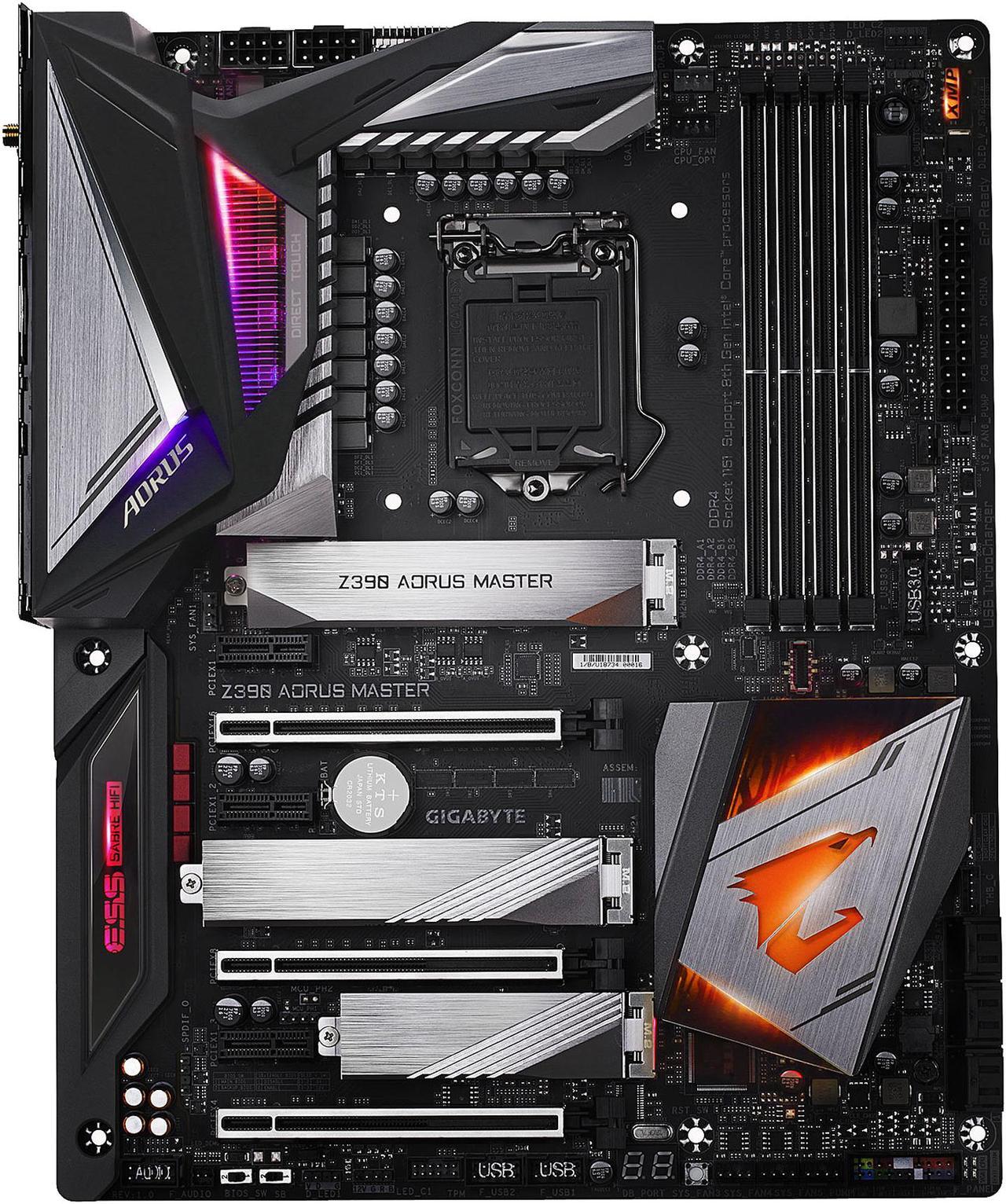 Main image of GIGABYTE Z390 AORUS MASTER LGA 1151 (300 Series) Intel Z390 SATA 6Gb/s ATX Intel Motherboard