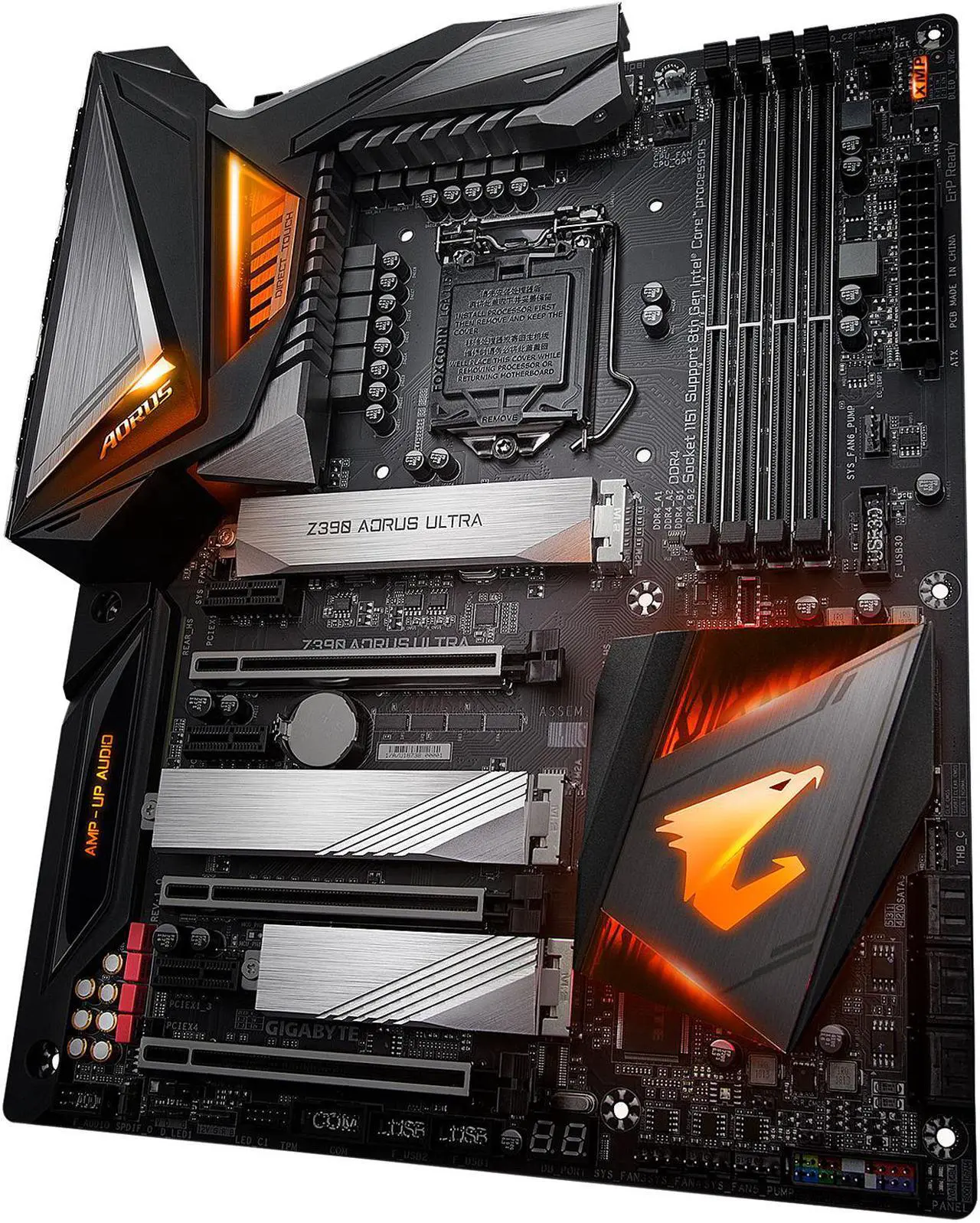 Alt view image 3 of 10 - GIGABYTE Z390 AORUS ULTRA LGA 1151 (300 Series) Intel Z390 ATX Intel Motherboard