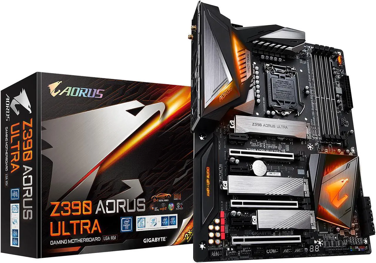 Alt view image 8 of 10 - GIGABYTE Z390 AORUS ULTRA LGA 1151 (300 Series) Intel Z390 ATX Intel Motherboard
