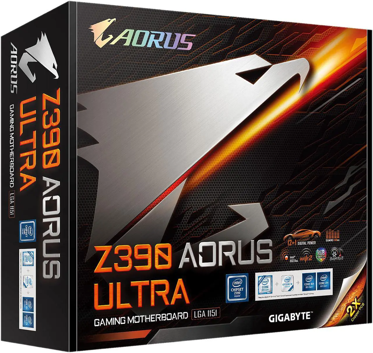 Alt view image 10 of 10 - GIGABYTE Z390 AORUS ULTRA LGA 1151 (300 Series) Intel Z390 ATX Intel Motherboard