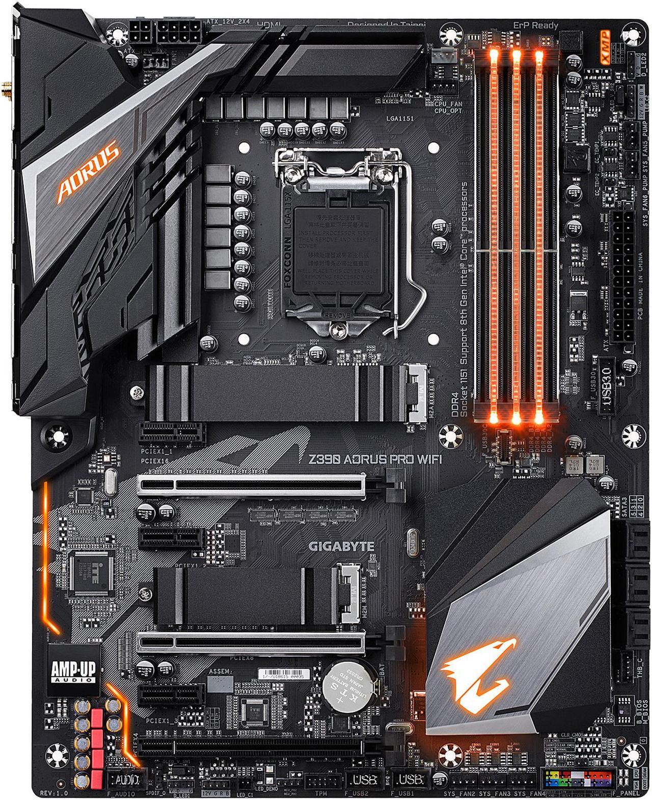 Main image of GIGABYTE Z390 AORUS PRO WIFI LGA 1151 (300 Series) Intel Z390 SATA 6Gb/s ATX Intel Motherboard