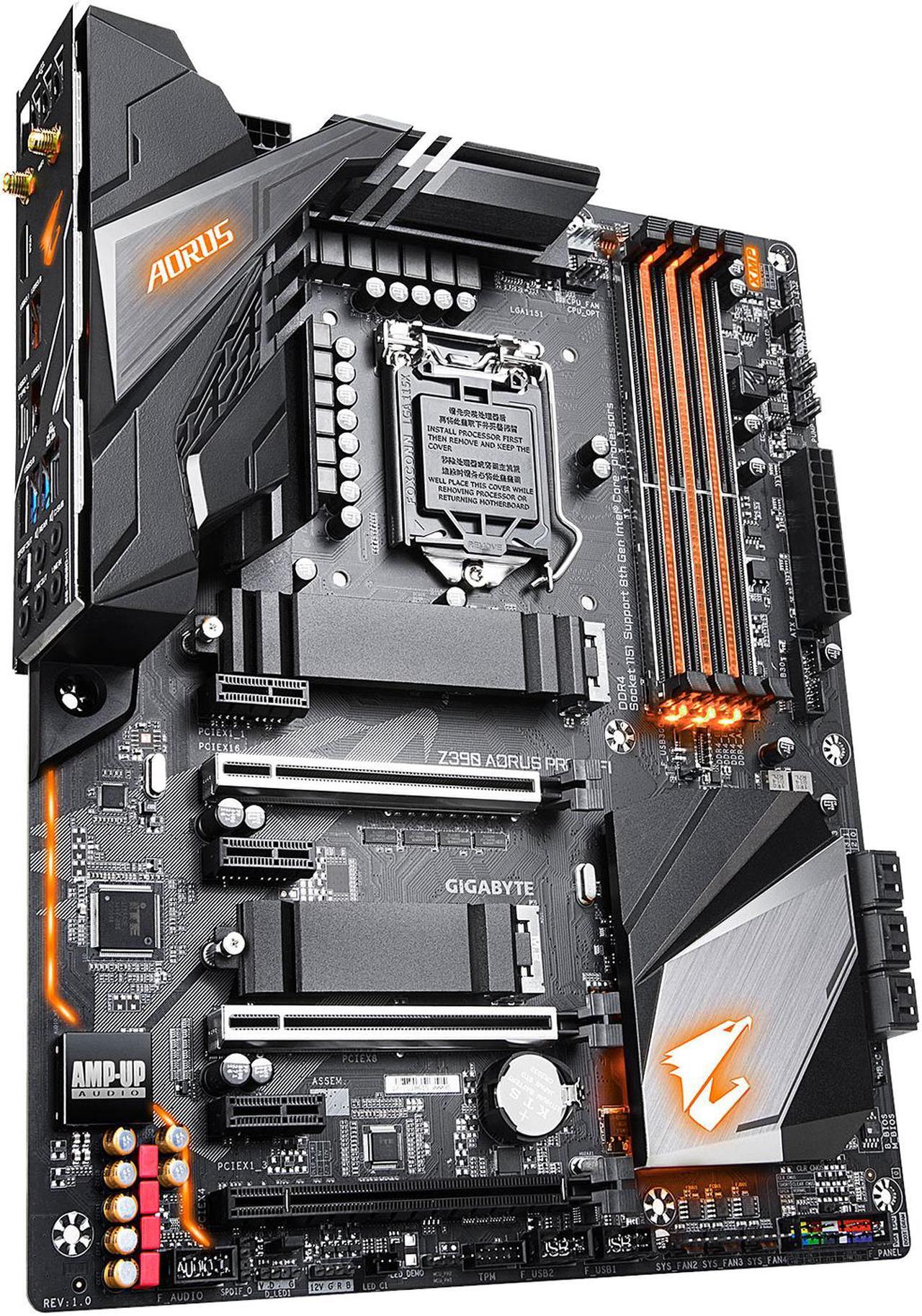 Alt view image 4 of 9 - GIGABYTE Z390 AORUS PRO WIFI LGA 1151 (300 Series) Intel Z390 SATA 6Gb/s ATX Intel Motherboard