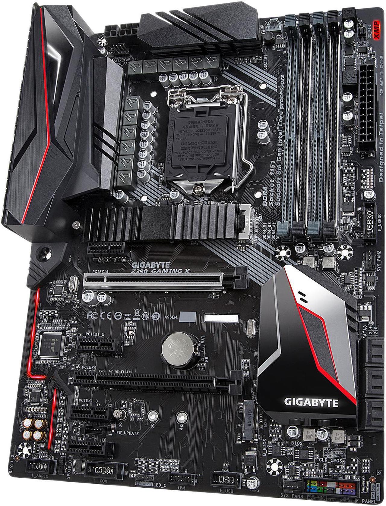 Alt view image 3 of 8 - GIGABYTE Z390 GAMING X LGA 1151 (300 Series) Intel Z390 HDMI SATA 6Gb/s USB 3.1 ATX Intel Motherboard