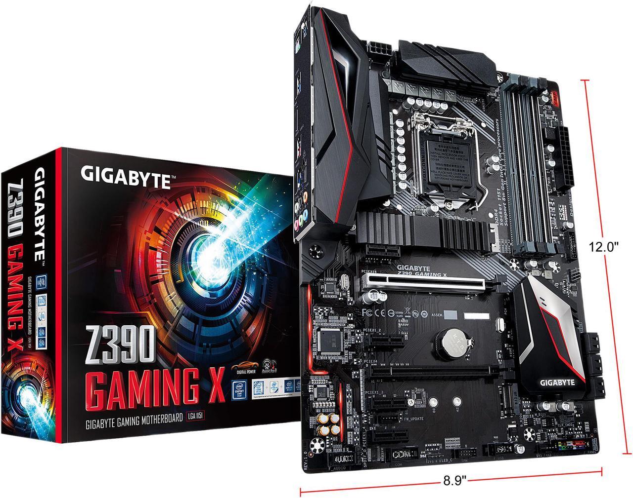 Alt view image 8 of 8 - GIGABYTE Z390 GAMING X LGA 1151 (300 Series) Intel Z390 HDMI SATA 6Gb/s USB 3.1 ATX Intel Motherboard