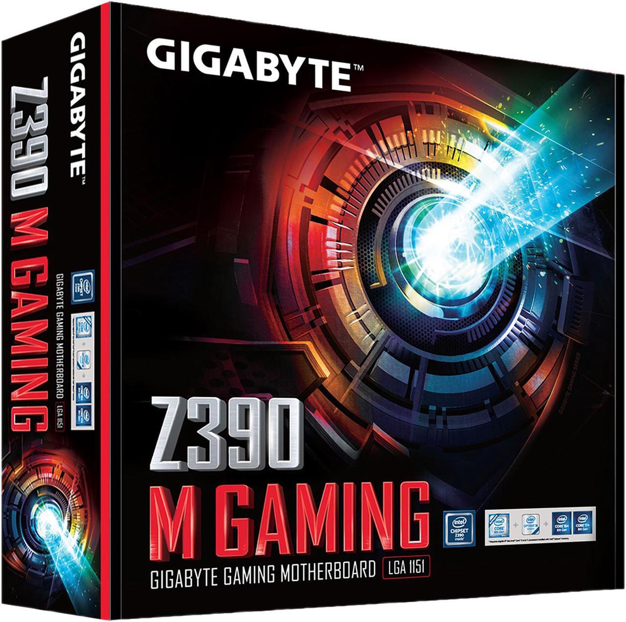 Alt view image 10 of 10 - GIGABYTE Z390 M GAMING LGA 1151 (300 Series) Intel Z390 HDMI USB 3.1 Micro ATX Intel Motherboard