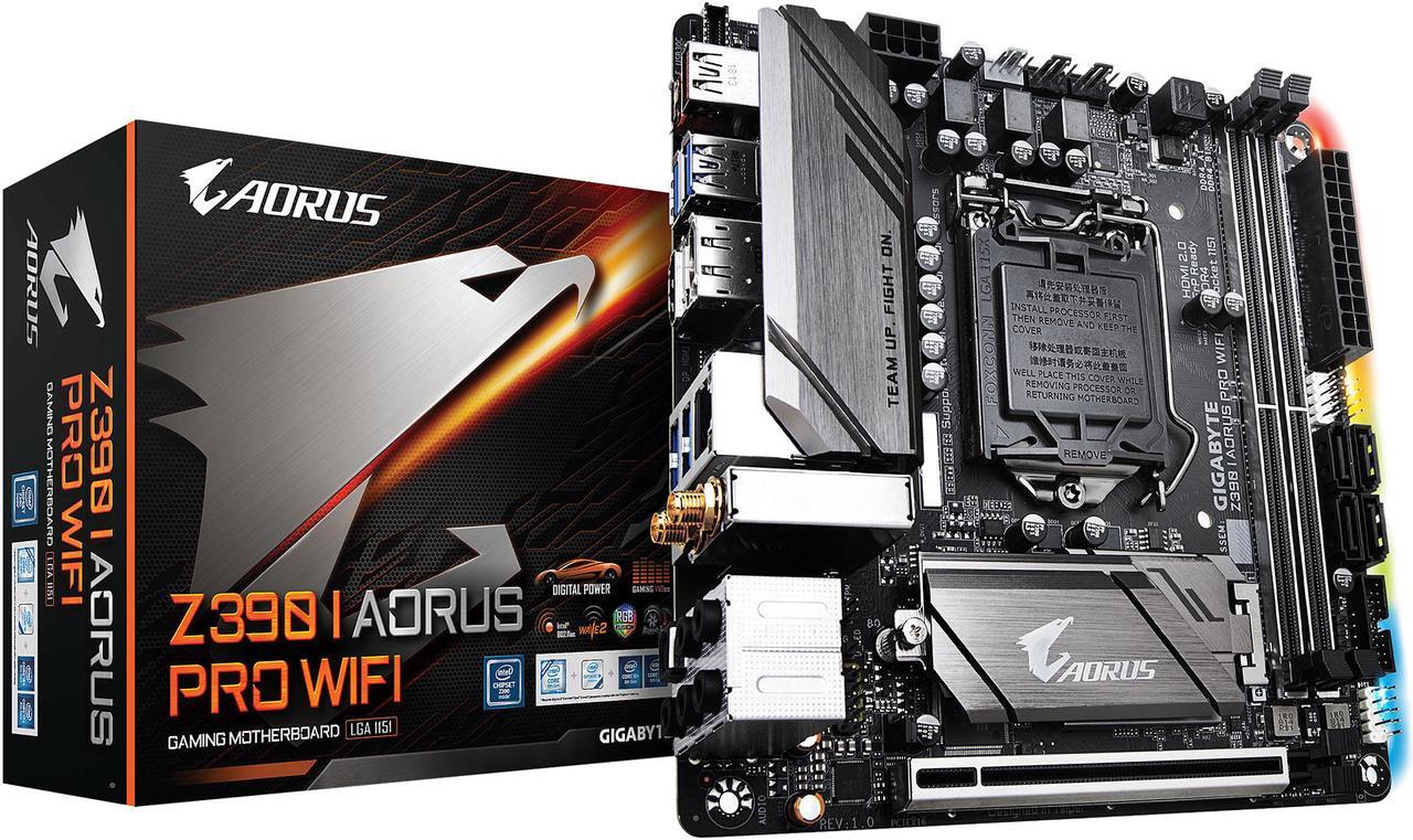 Alt view image 8 of 10 - GIGABYTE Z390 I AORUS PRO WIFI LGA 1151 (300 Series) Intel Z390 SATA 6Gb/s Mini ITX Intel Motherboard