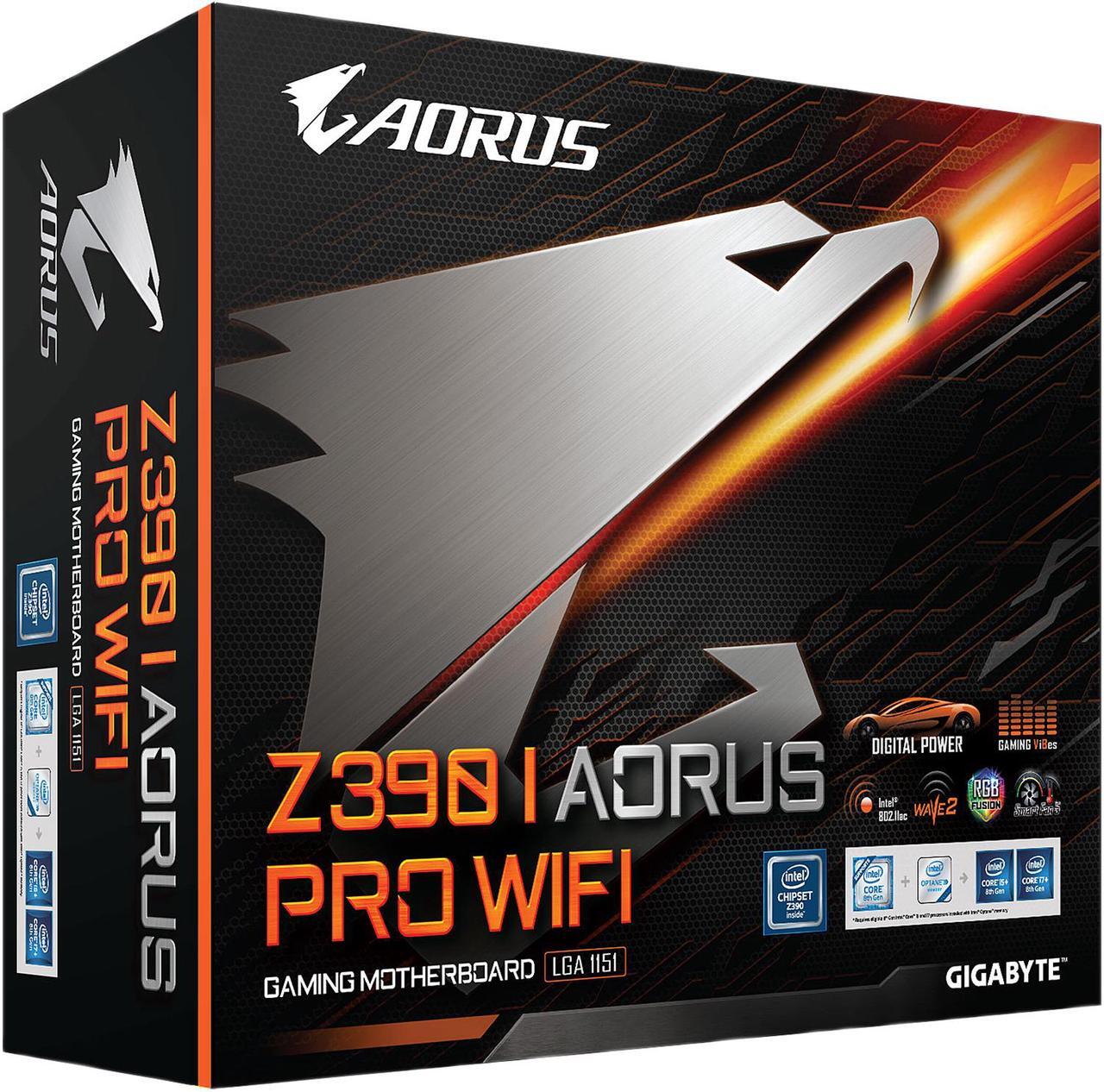 Alt view image 10 of 10 - GIGABYTE Z390 I AORUS PRO WIFI LGA 1151 (300 Series) Intel Z390 SATA 6Gb/s Mini ITX Intel Motherboard