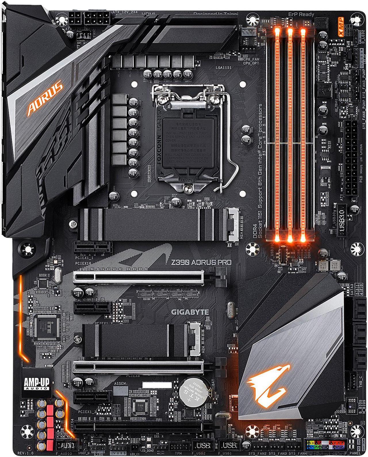 Main image of GIGABYTE Z390 AORUS PRO LGA 1151 (300 Series) Intel Z390 HDMI SATA 6Gb/s USB 3.1 ATX Intel Motherboard