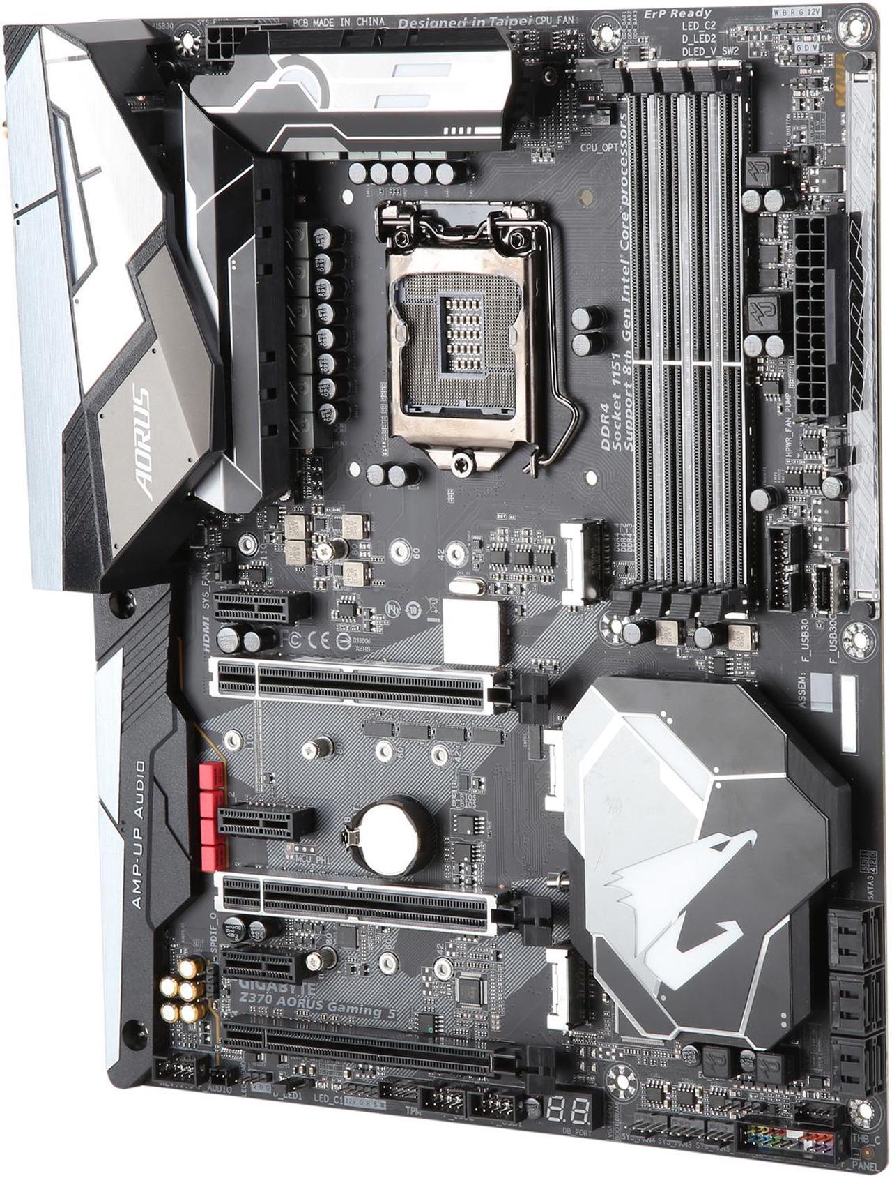 Alt view image 3 of 6 - GIGABYTE Z370 AORUS Gaming 5 LGA 1151 (300 Series) Intel Z370 HDMI SATA 6Gb/s USB 3.1 ATX Intel Motherboard