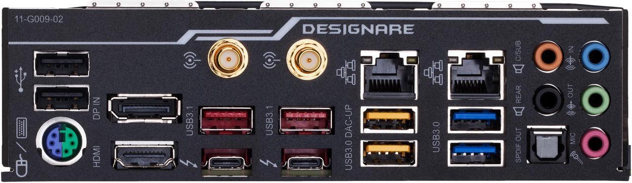 Alt view image 5 of 8 - GIGABYTE Z390 DESIGNARE LGA 1151 (300 Series) Intel Z390 HDMI USB 3.1 ATX Intel Motherboard