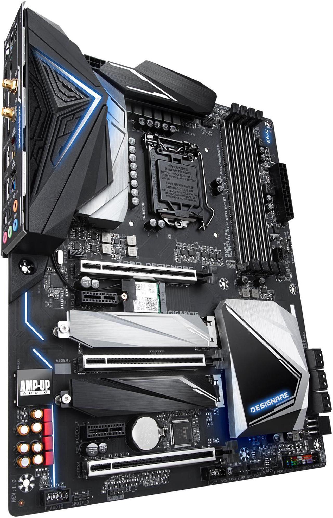 Alt view image 3 of 8 - GIGABYTE Z390 DESIGNARE LGA 1151 (300 Series) Intel Z390 HDMI USB 3.1 ATX Intel Motherboard