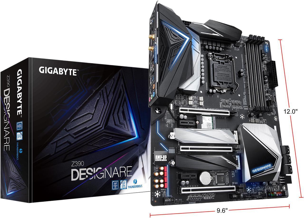 Alt view image 7 of 8 - GIGABYTE Z390 DESIGNARE LGA 1151 (300 Series) Intel Z390 HDMI USB 3.1 ATX Intel Motherboard