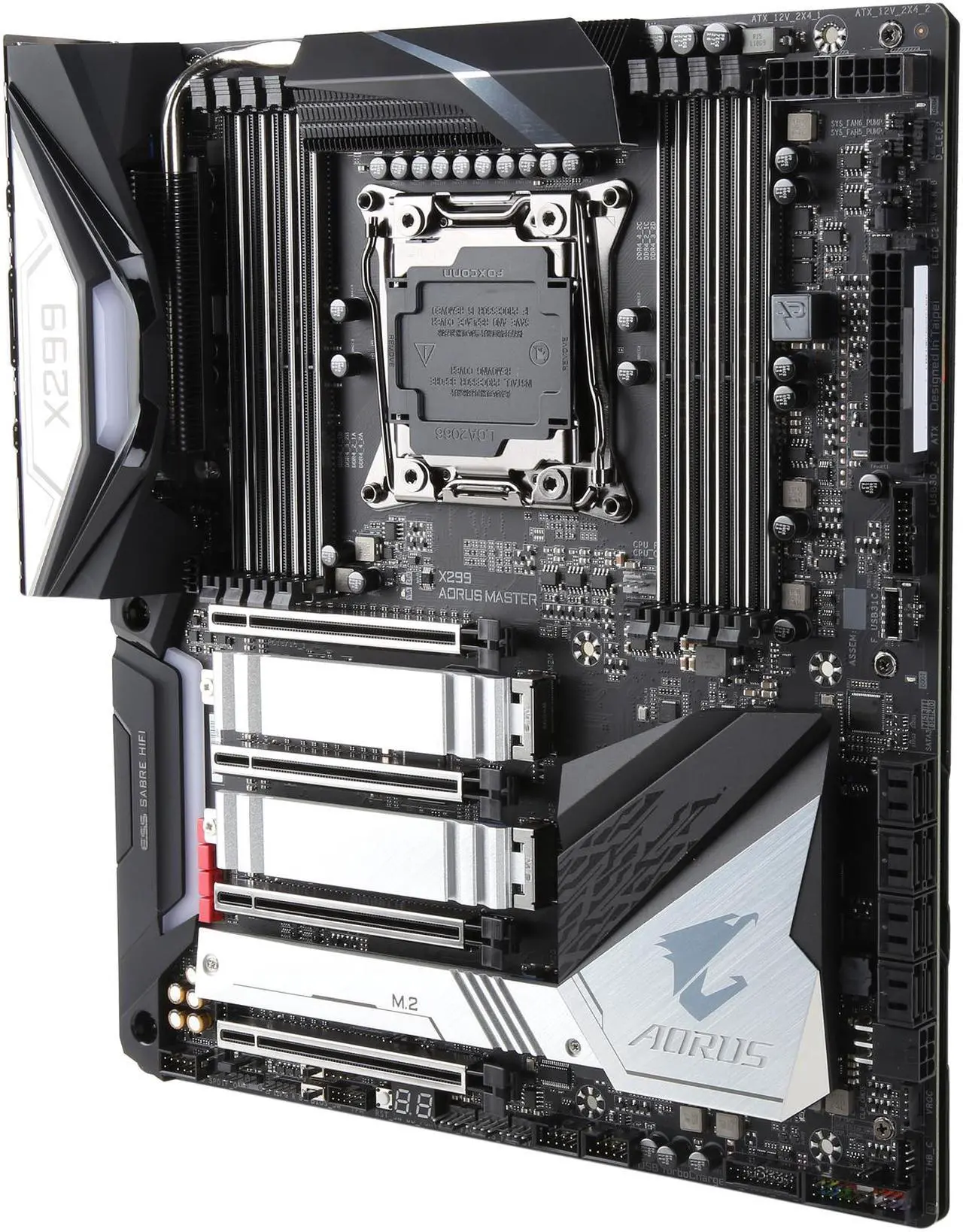 Alt view image 3 of 6 - GIGABYTE X299 AORUS MASTER LGA 2066 Intel X299 USB 3.1 Extended ATX Intel Motherboard