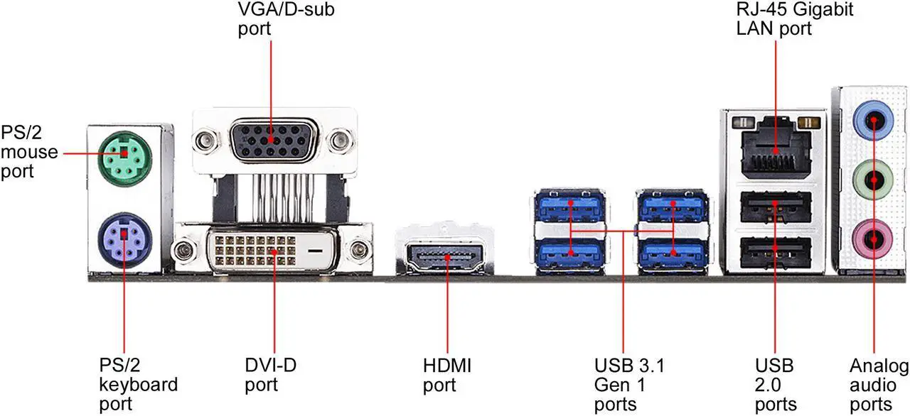 Alt view image 6 of 7 - GIGABYTE B450M S2H AM4 AMD B450 SATA 6Gb/s USB 3.1 HDMI Micro ATX AMD Motherboard