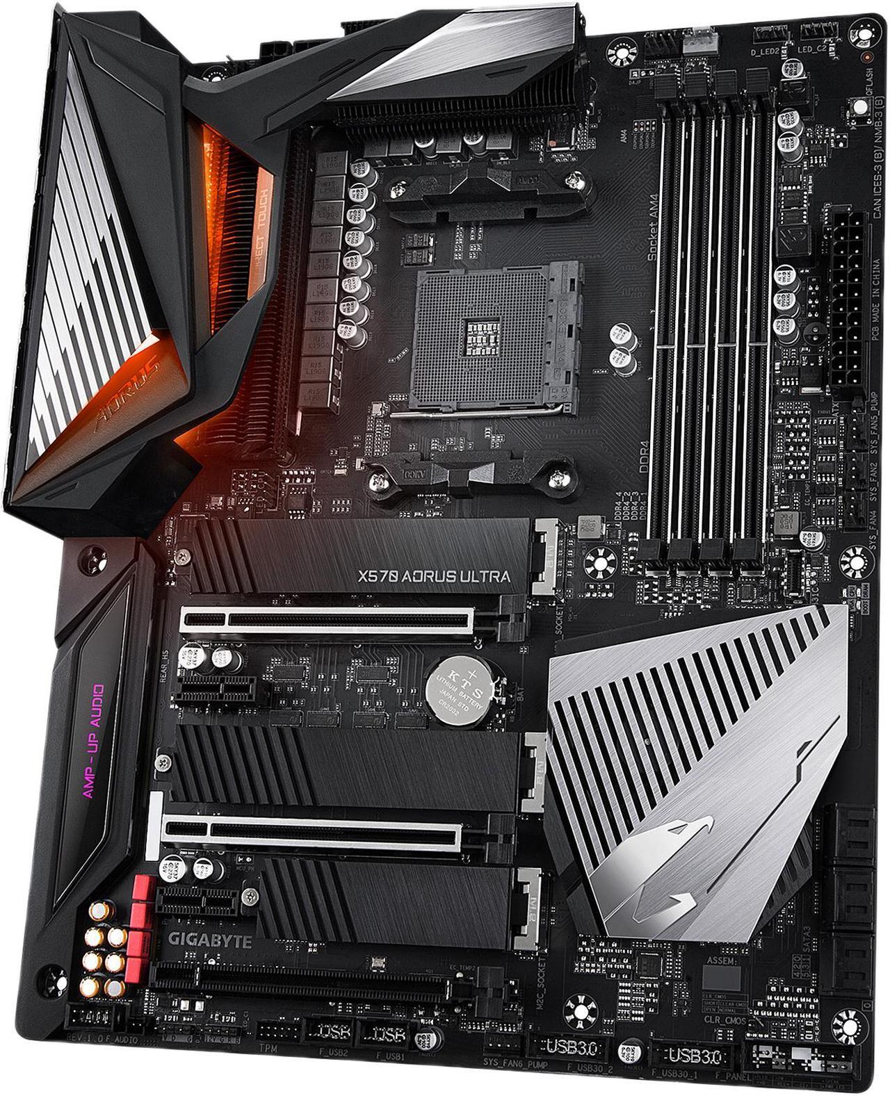 Alt view image 2 of 8 - GIGABYTE X570 AORUS ULTRA AMD Ryzen 3000 PCIe 4.0 SATA 6Gb/s USB 3.2 AMD X570 ATX Motherboard