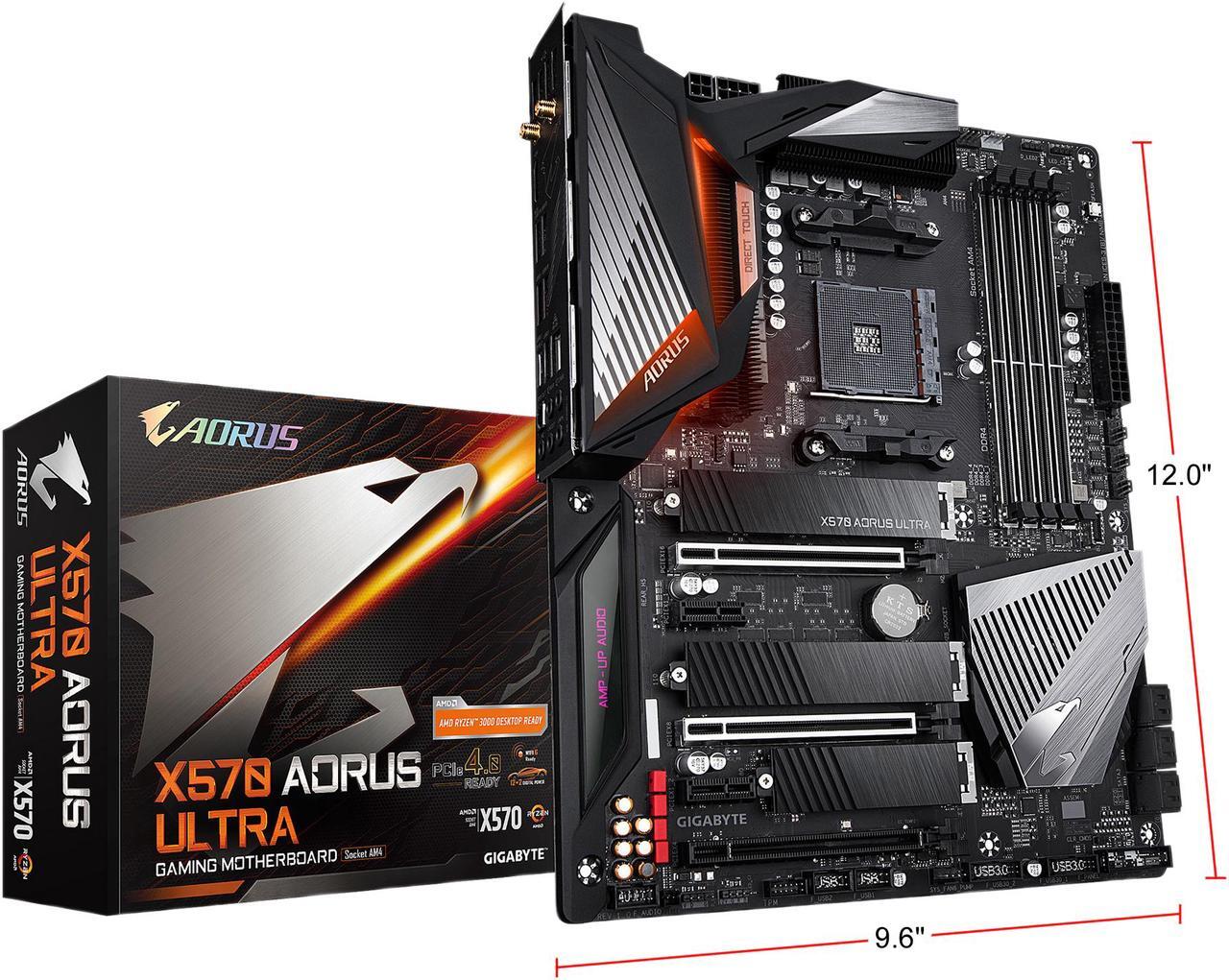 Alt view image 8 of 8 - GIGABYTE X570 AORUS ULTRA AMD Ryzen 3000 PCIe 4.0 SATA 6Gb/s USB 3.2 AMD X570 ATX Motherboard