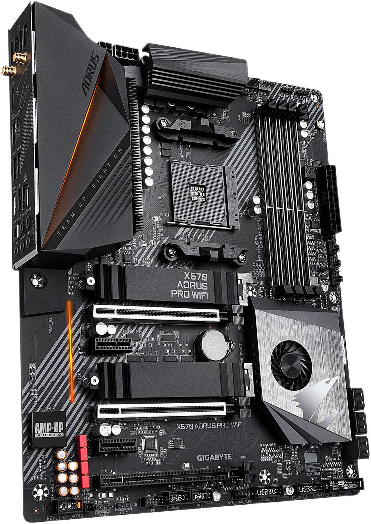 Alt view image 4 of 8 - GIGABYTE X570 AORUS PRO WIFI AMD Ryzen 3000 PCIe 4.0 SATA 6Gb/s USB 3.2 AMD X570 ATX Motherboard