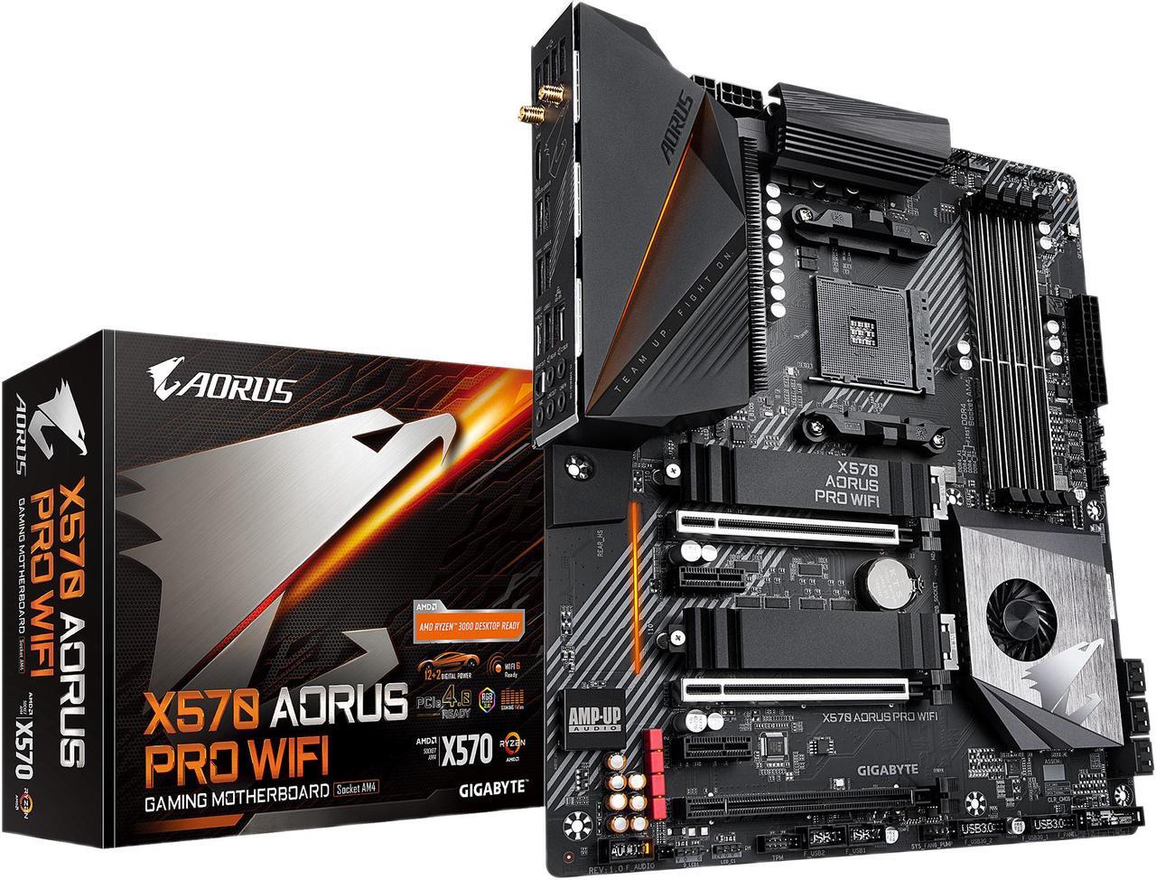 Alt view image 7 of 8 - GIGABYTE X570 AORUS PRO WIFI AMD Ryzen 3000 PCIe 4.0 SATA 6Gb/s USB 3.2 AMD X570 ATX Motherboard