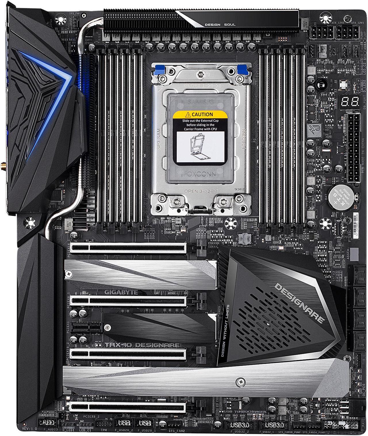 Main image of GIGABYTE TRX40 DESIGNARE sTRX4 AMD TRX40 XL ATX AMD Motherboard