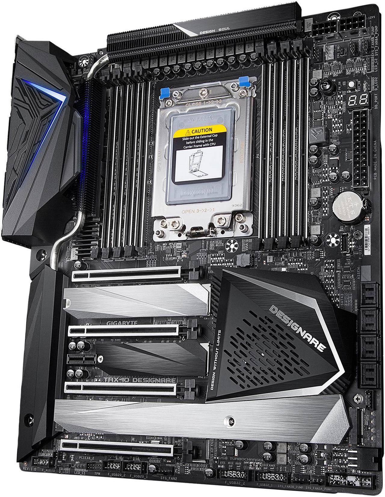 Alt view image 2 of 7 - GIGABYTE TRX40 DESIGNARE sTRX4 AMD TRX40 XL ATX AMD Motherboard