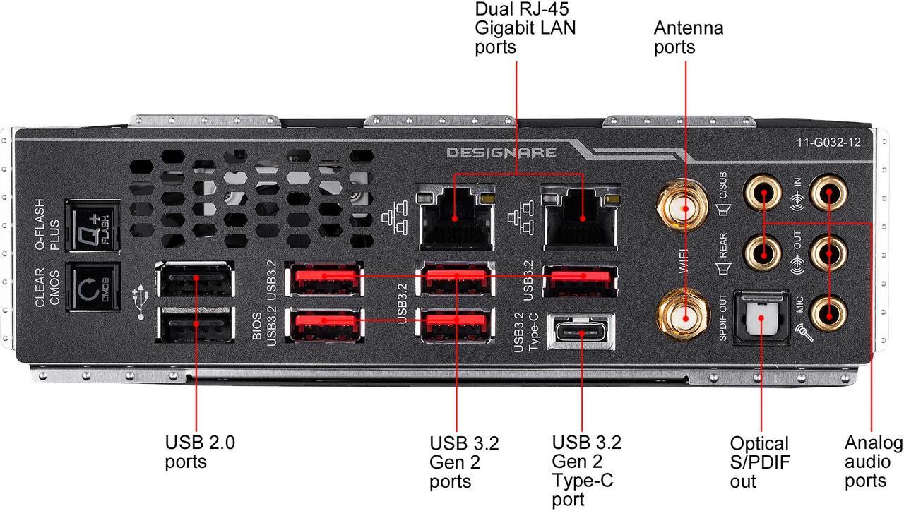Alt view image 6 of 7 - GIGABYTE TRX40 DESIGNARE sTRX4 AMD TRX40 XL ATX AMD Motherboard