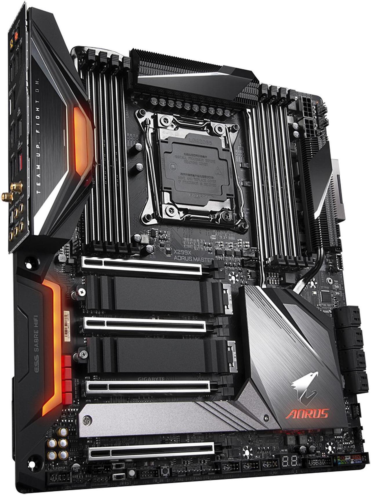 Alt view image 3 of 9 - GIGABYTE X299X AORUS MASTER LGA 2066 Intel X299 Extended ATX Intel Motherboard