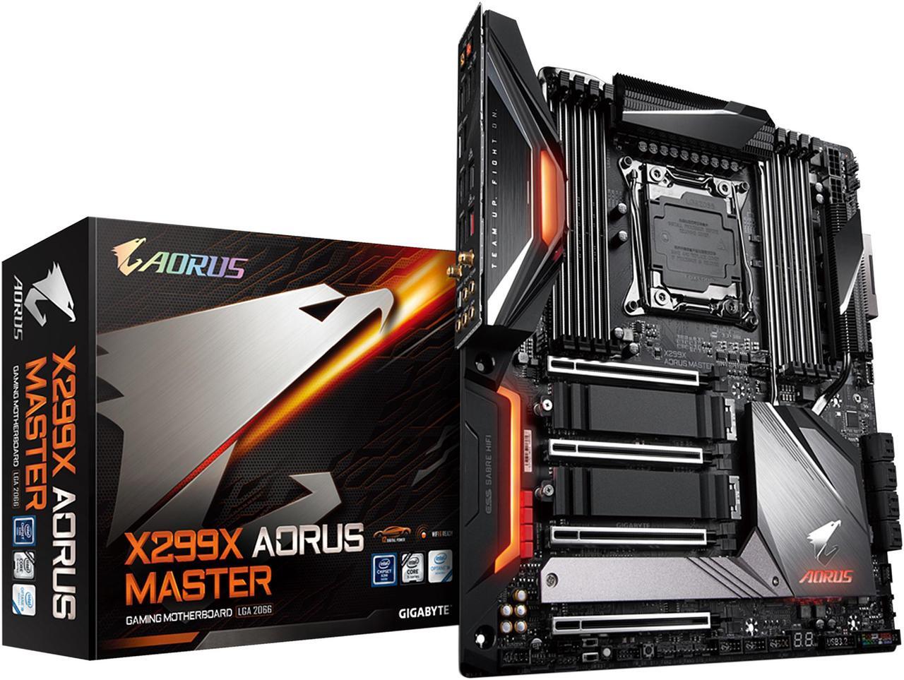 Alt view image 6 of 9 - GIGABYTE X299X AORUS MASTER LGA 2066 Intel X299 Extended ATX Intel Motherboard