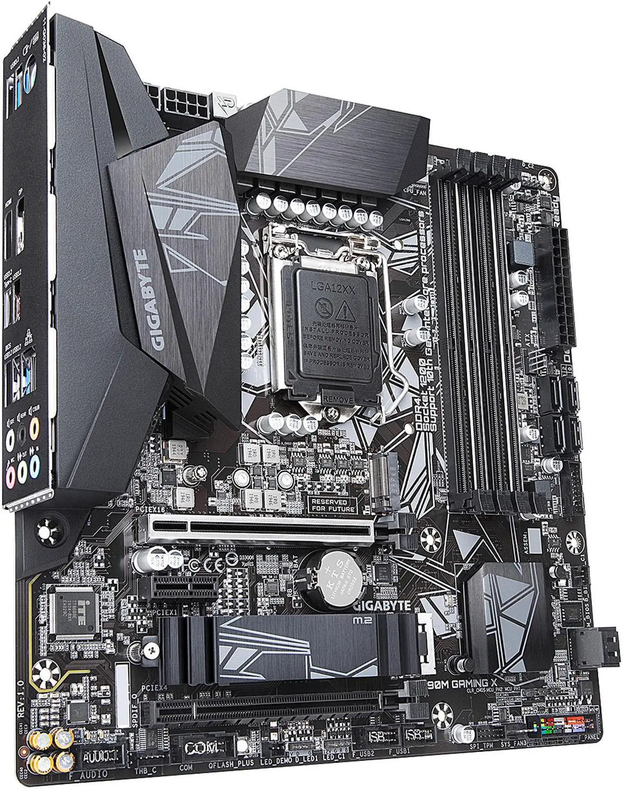 Alt view image 5 of 8 - GIGABYTE Z490M GAMING X LGA 1200 Intel Z490 Micro-ATX Motherboard with M.2, SATA 6Gb/s, USB 3.2 Gen 2