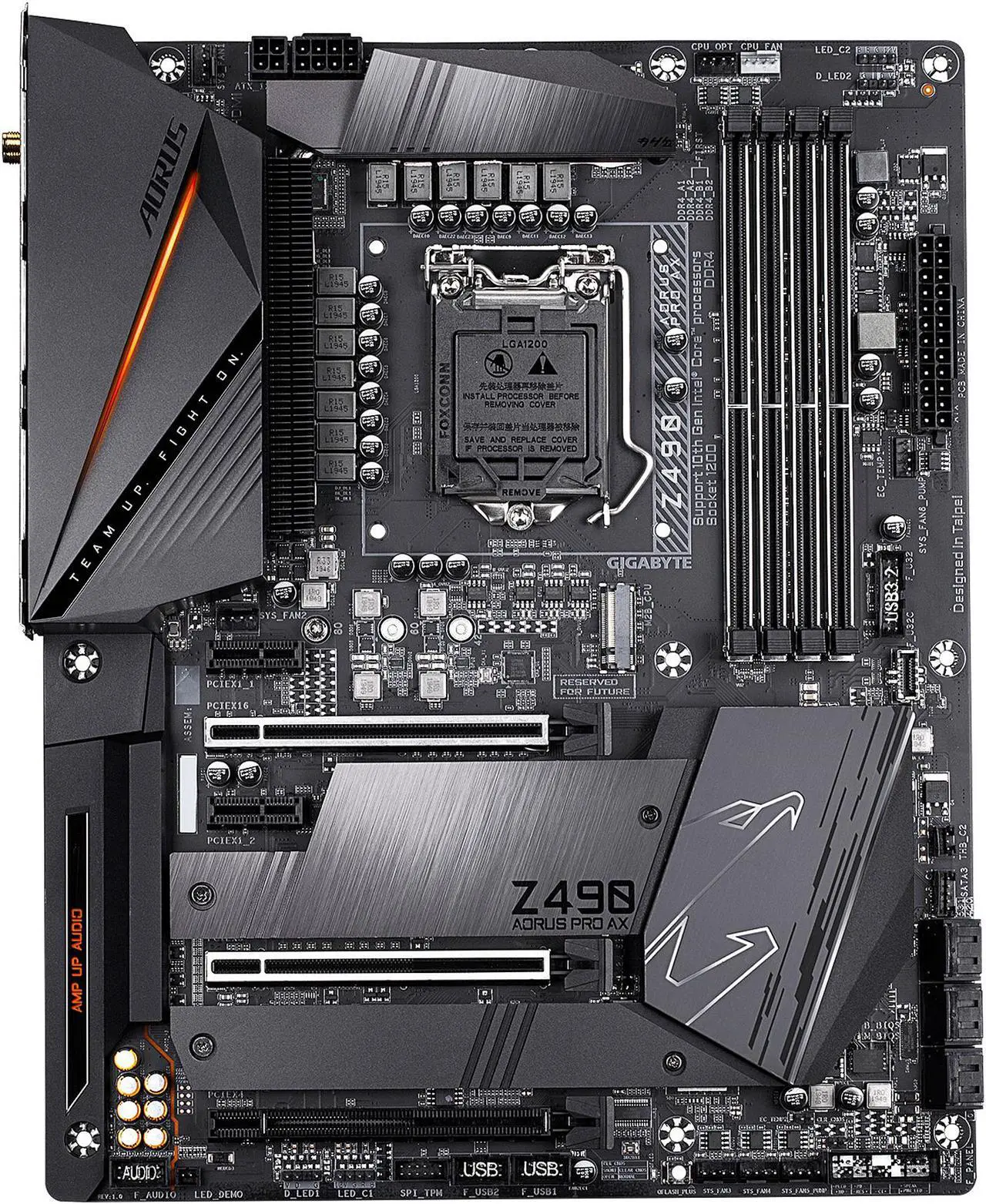 Main image of GIGABYTE Z490 AORUS PRO AX LGA 1200 Intel Z490 ATX Motherboard with Dual M.2, SATA 6Gb/s, USB 3.2 Gen 2, WIFI 6, 2.5 GbE LAN