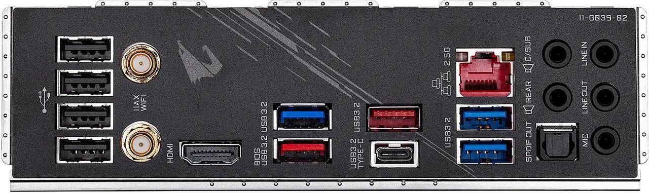 Alt view image 6 of 8 - GIGABYTE Z490 AORUS PRO AX LGA 1200 Intel Z490 ATX Motherboard with Dual M.2, SATA 6Gb/s, USB 3.2 Gen 2, WIFI 6, 2.5 GbE LAN