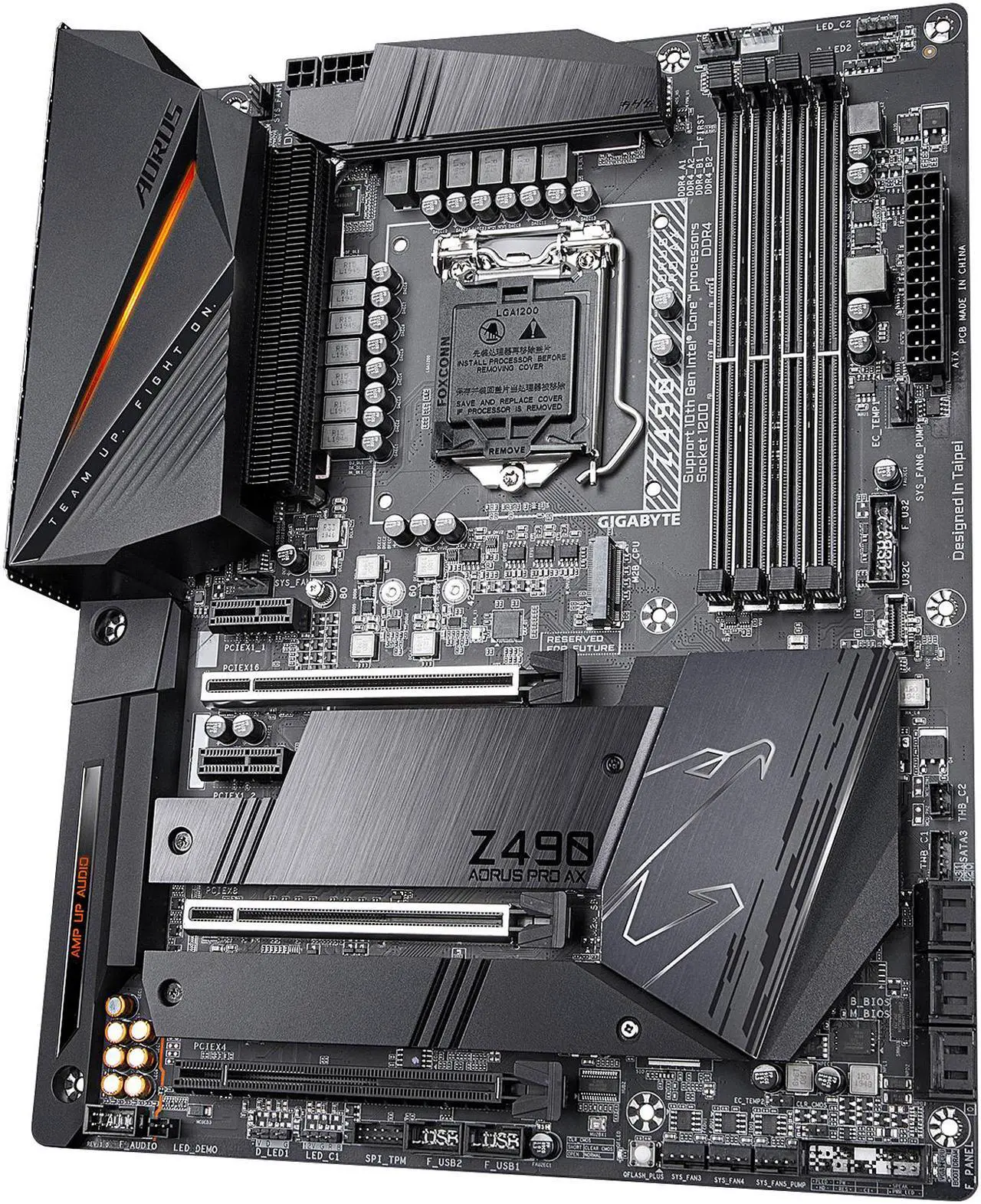 Alt view image 4 of 8 - GIGABYTE Z490 AORUS PRO AX LGA 1200 Intel Z490 ATX Motherboard with Dual M.2, SATA 6Gb/s, USB 3.2 Gen 2, WIFI 6, 2.5 GbE LAN