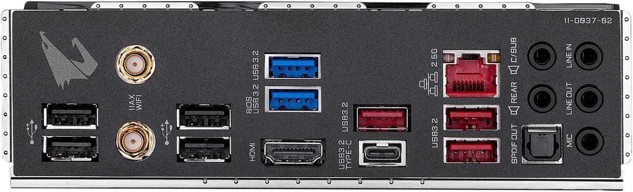 Alt view image 6 of 10 - GIGABYTE Z490 AORUS ULTRA-GU (G2 Edition) LGA 1200 Intel Z490 ATX Motherboard with Triple M.2, SATA 6Gb/s, USB 3.2 Gen 2, WIFI 6, 2.5 GbE LAN, ESSential USB DAC