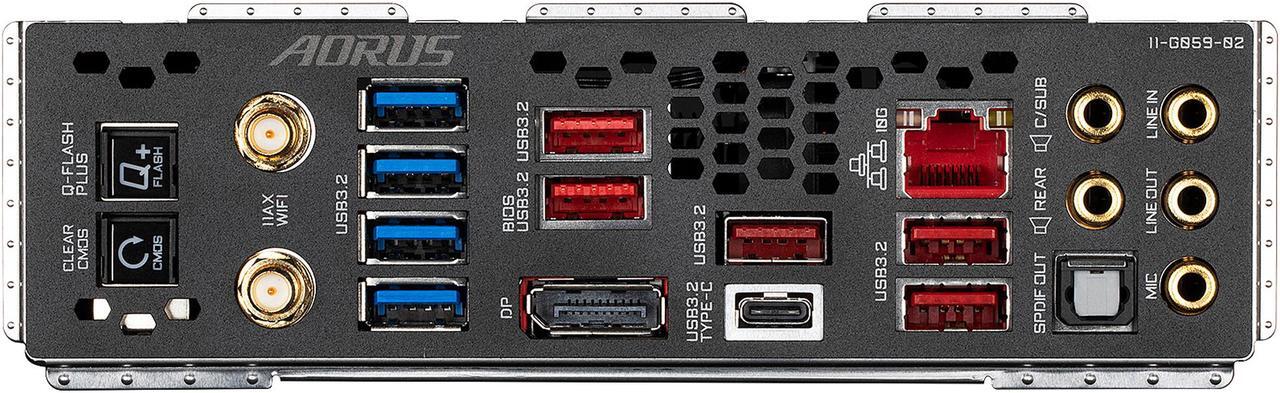 Alt view image 5 of 6 - GIGABYTE Z590 AORUS MASTER LGA 1200 Intel Z590 ATX Motherboard with Triple M.2, PCIe 4.0, USB 3.2 Gen2X2 Type-C, Intel WIFI 6E, AQUANTIA 10GbE LAN