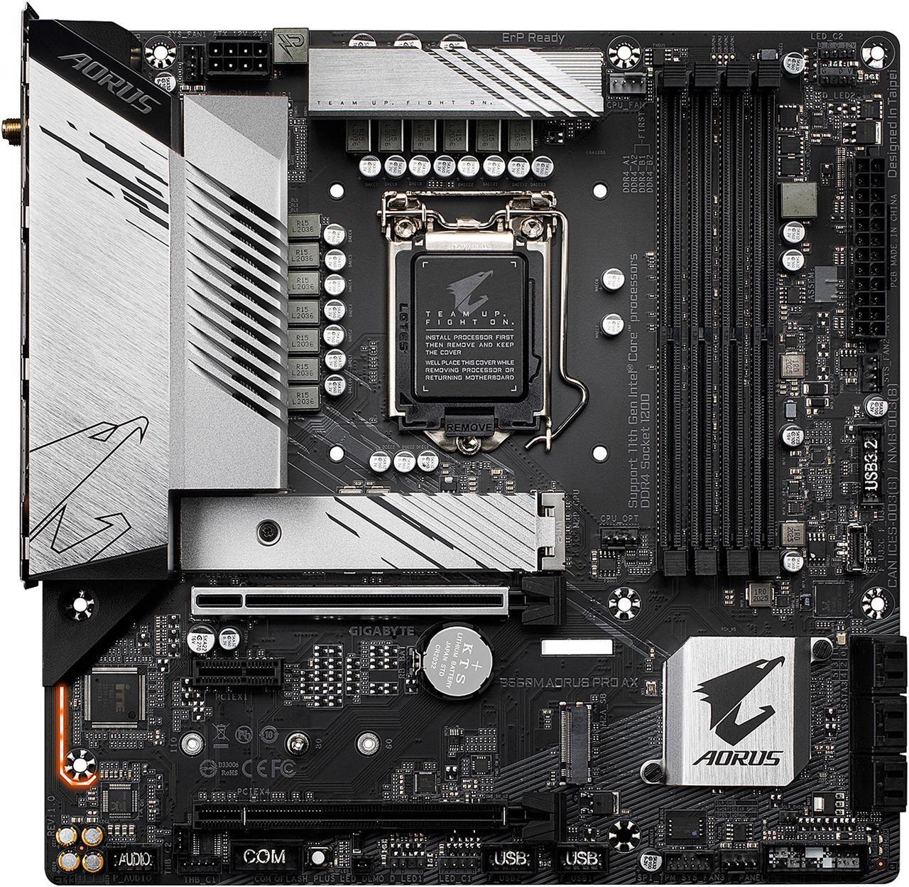 Main image of GIGABYTE B560M AORUS PRO AX LGA 1200 Intel B560 Micro ATX Intel Motherboard