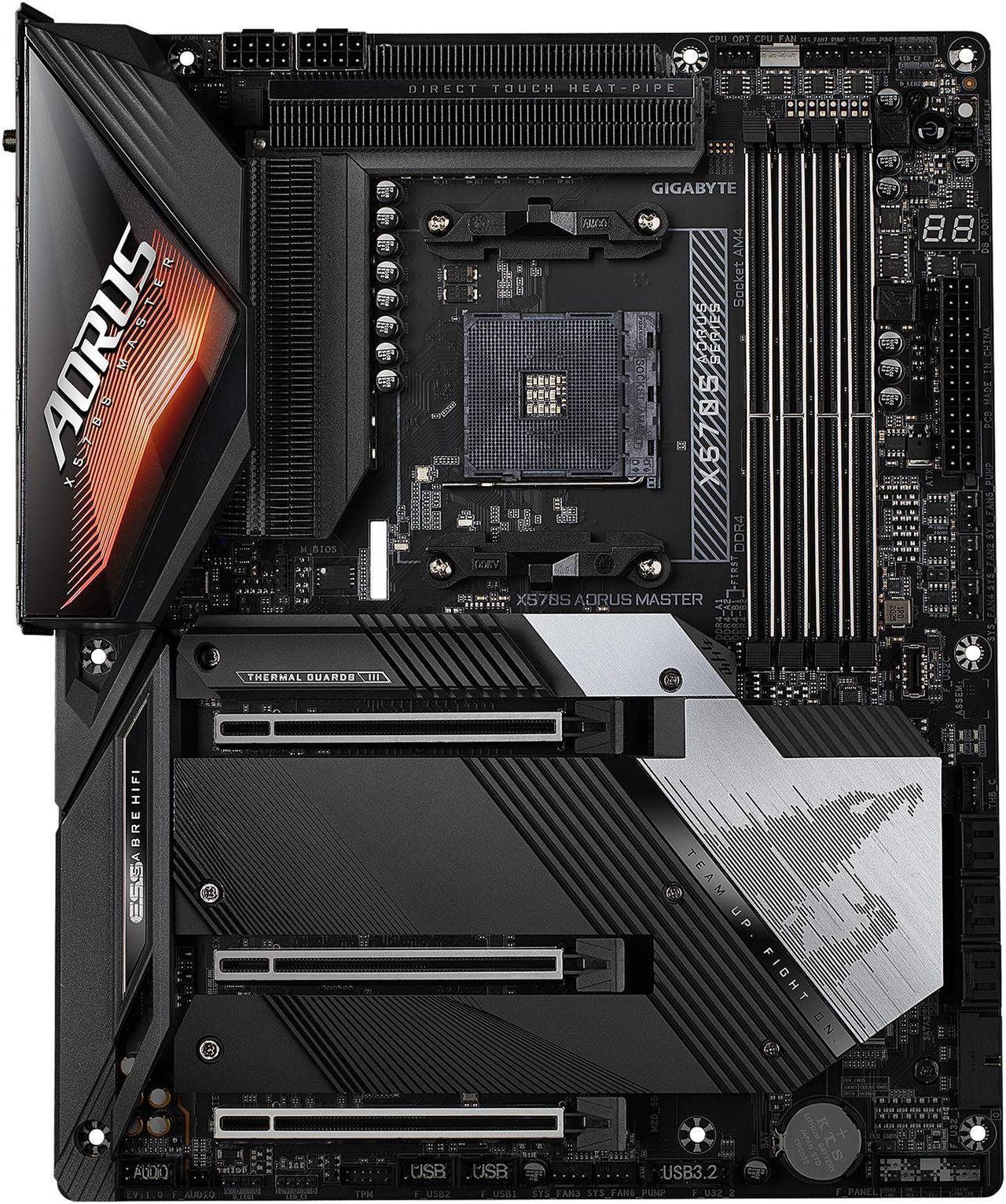 Main image of GIGABYTE X570S AORUS MASTER AM4 AMD X570 USB 3.0 ATX AMD Motherboard