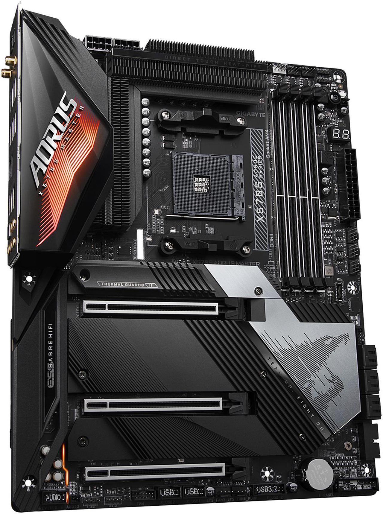 Alt view image 3 of 7 - GIGABYTE X570S AORUS MASTER AM4 AMD X570 USB 3.0 ATX AMD Motherboard