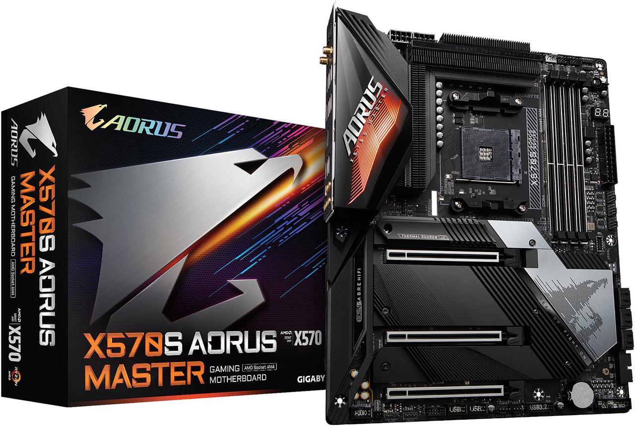 Alt view image 6 of 7 - GIGABYTE X570S AORUS MASTER AM4 AMD X570 USB 3.0 ATX AMD Motherboard