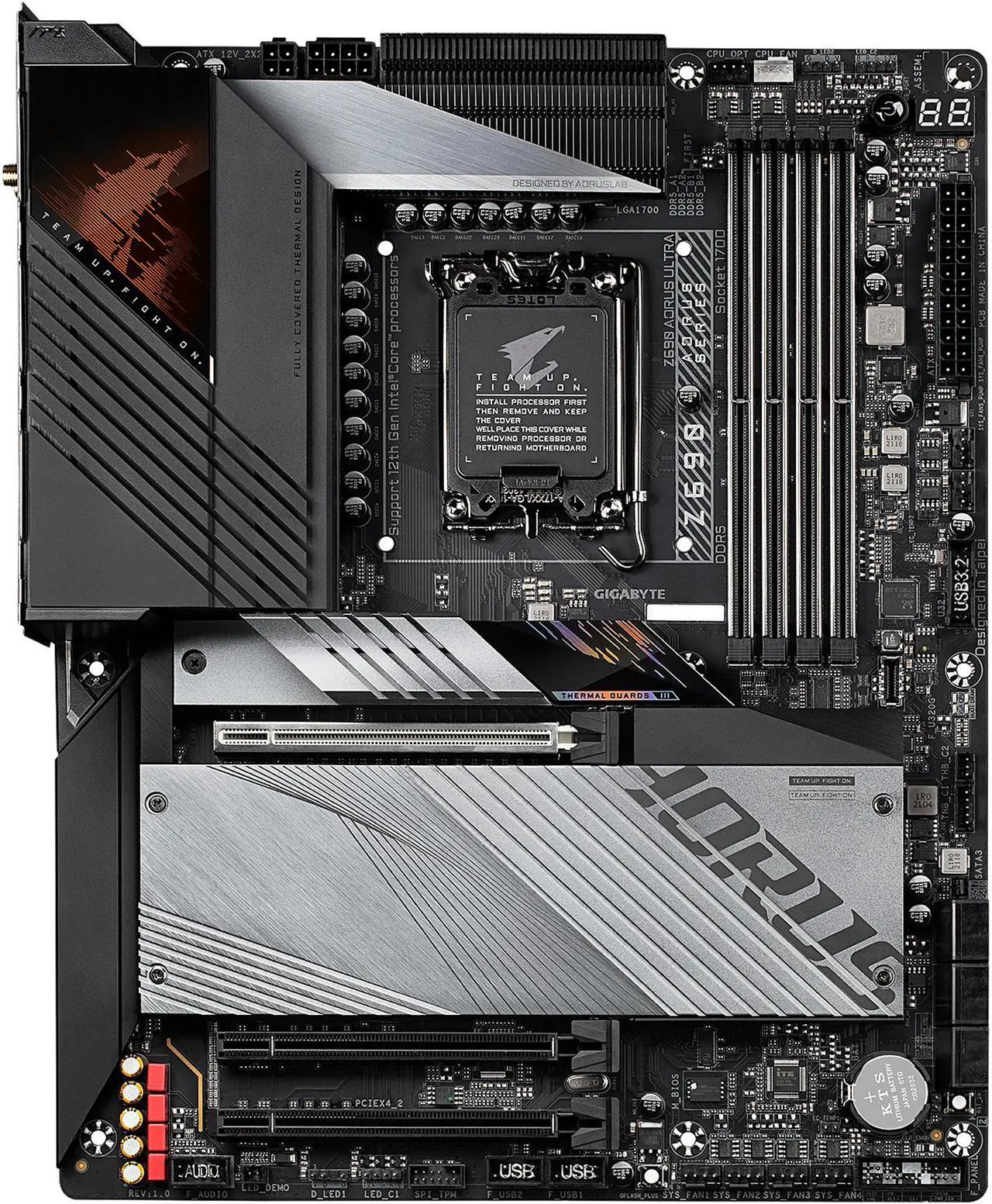 Main image of GIGABYTE Z690 AORUS ULTRA LGA 1700 Intel Z690 ATX Motherboard with DDR5, Quad M.2, PCIe 5.0, USB 3.2 Gen2X2 Type-C, WiFi 6, 2.5GbE LAN