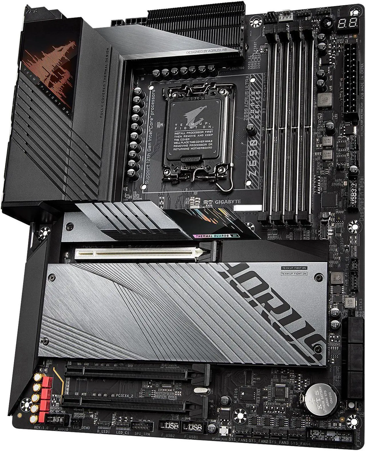 Alt view image 4 of 7 - GIGABYTE Z690 AORUS ULTRA LGA 1700 Intel Z690 ATX Motherboard with DDR5, Quad M.2, PCIe 5.0, USB 3.2 Gen2X2 Type-C, WiFi 6, 2.5GbE LAN