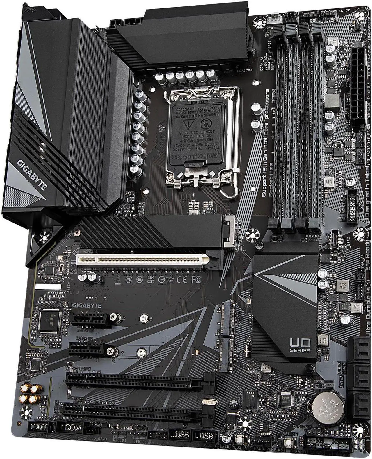 Alt view image 3 of 8 - GIGABYTE Z690 UD AX DDR4 LGA 1700 Intel Z690 ATX Motherboard with DDR4, Triple M.2, PCIe 5.0, USB 3.2 Gen2X2 Type-C, WiFi 6, 2.5GbE LAN