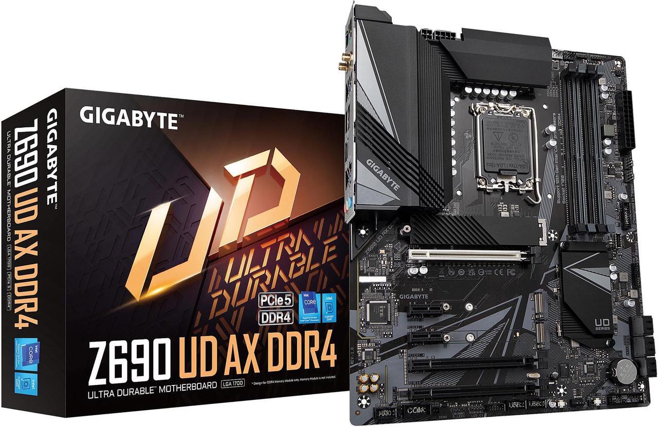 Alt view image 7 of 8 - GIGABYTE Z690 UD AX DDR4 LGA 1700 Intel Z690 ATX Motherboard with DDR4, Triple M.2, PCIe 5.0, USB 3.2 Gen2X2 Type-C, WiFi 6, 2.5GbE LAN