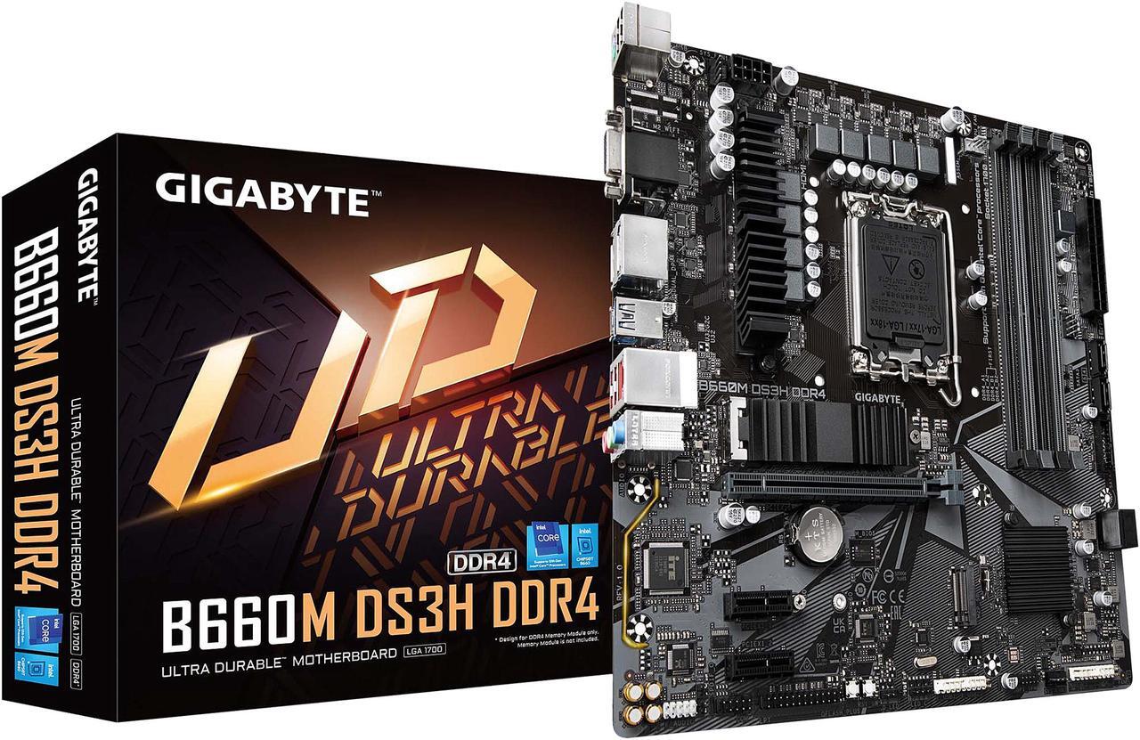 Alt view image 6 of 6 - GIGABYTE B660M DS3H DDR4 B660 Intel LGA 1700 M-ATX Motherboard with DDR4, Dual M.2, PCIe 4.0, USB 3.2 Gen2 Type-C, 2.5GbE LAN