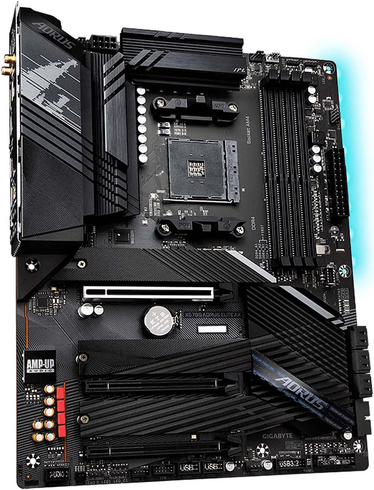Alt view image 4 of 7 - GIGABYTE X570S AORUS ELITE AX AMD Ryzen 3000 PCIe 4.0 SATA 6Gb/s USB 3.2 AMD X570S ATX Motherboard