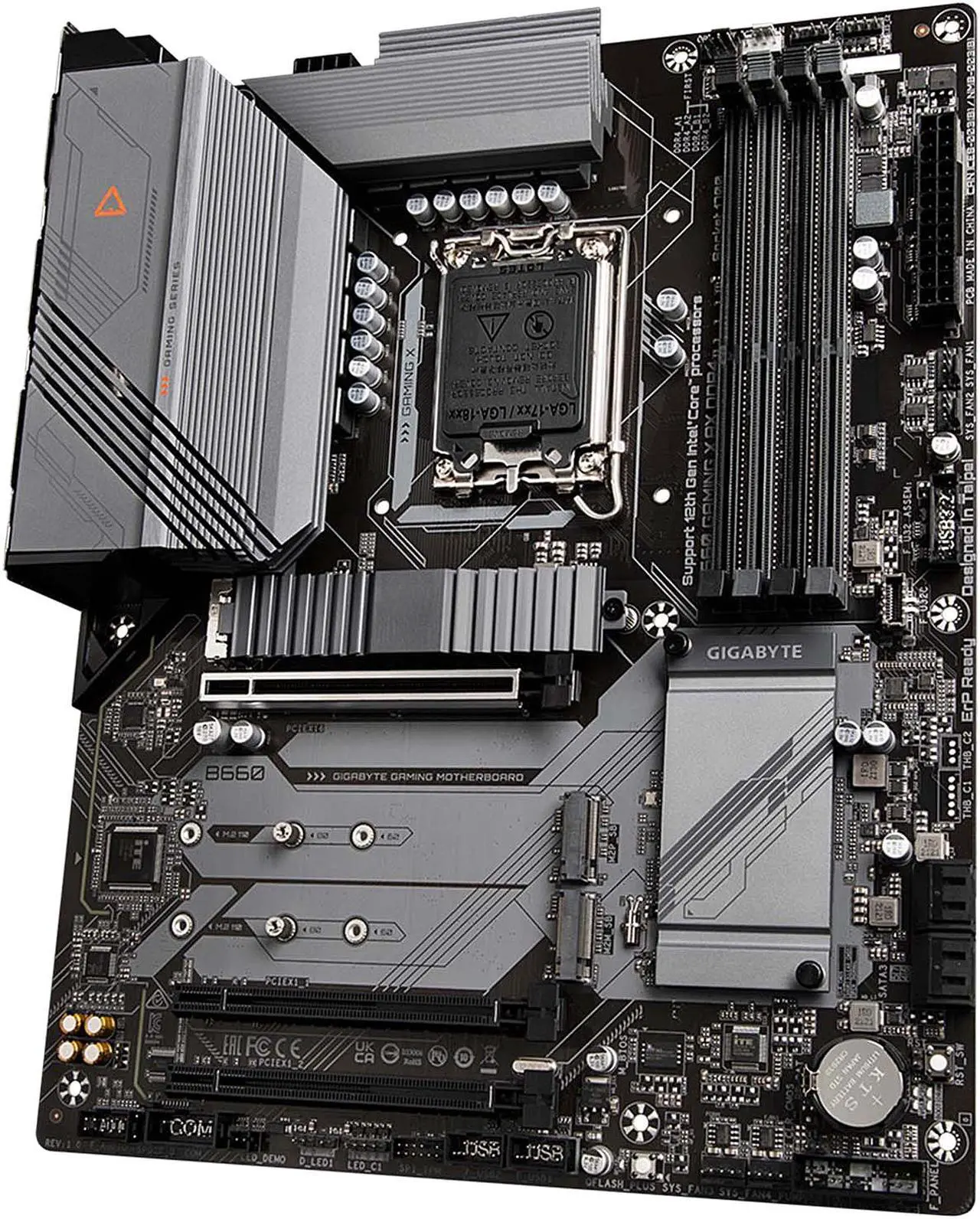 Alt view image 2 of 7 - GIGABYTE B660 GAMING X AX DDR4 B660 Intel LGA 1700 ATX Motherboard with DDR4, Triple M.2, PCIe 4.0, USB 3.2 Gen2 Type-C, WiFi 6E 802.11ax, 2.5GbE LAN