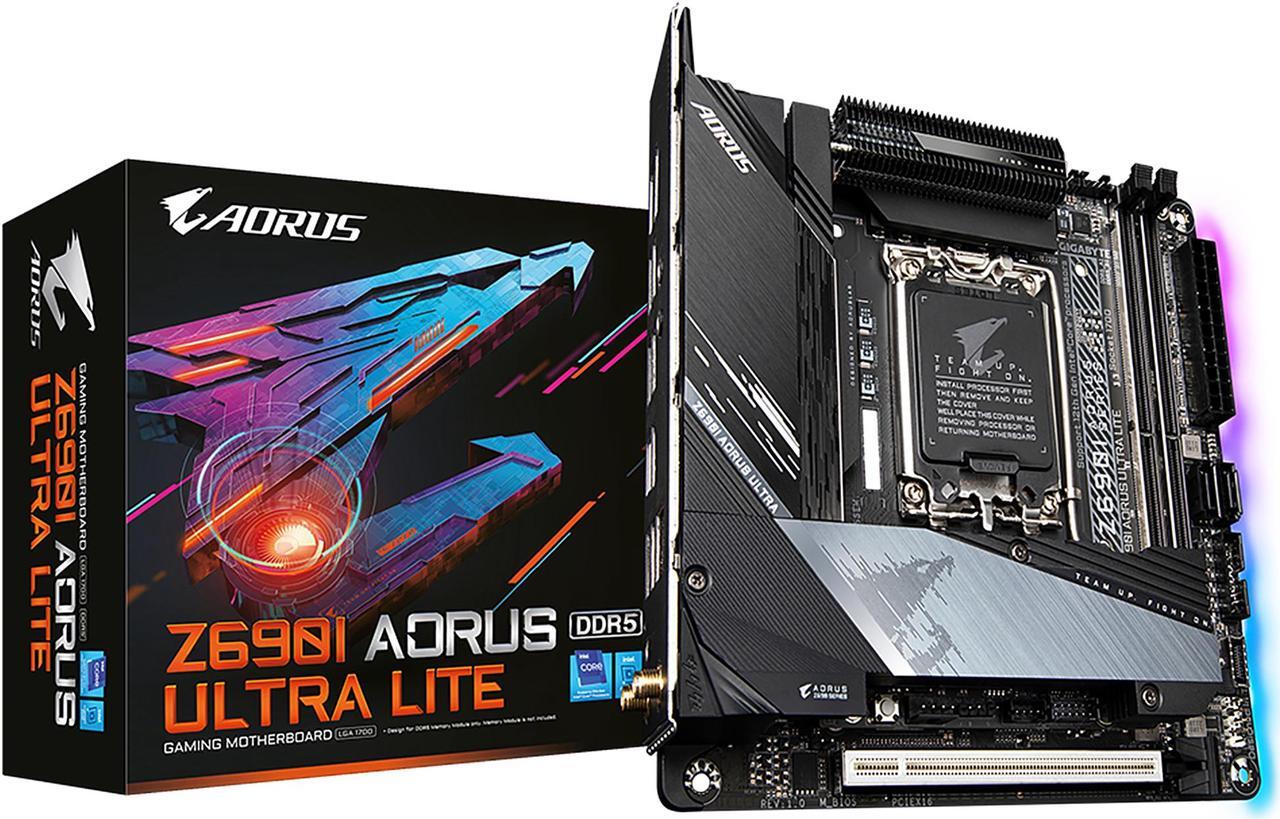 Alt view image 7 of 8 - GIGABYTE Z690I AORUS ULTRA LITE (rev. 1.0) LGA 1700 DDR5 Mini ITX Intel Motherboard
