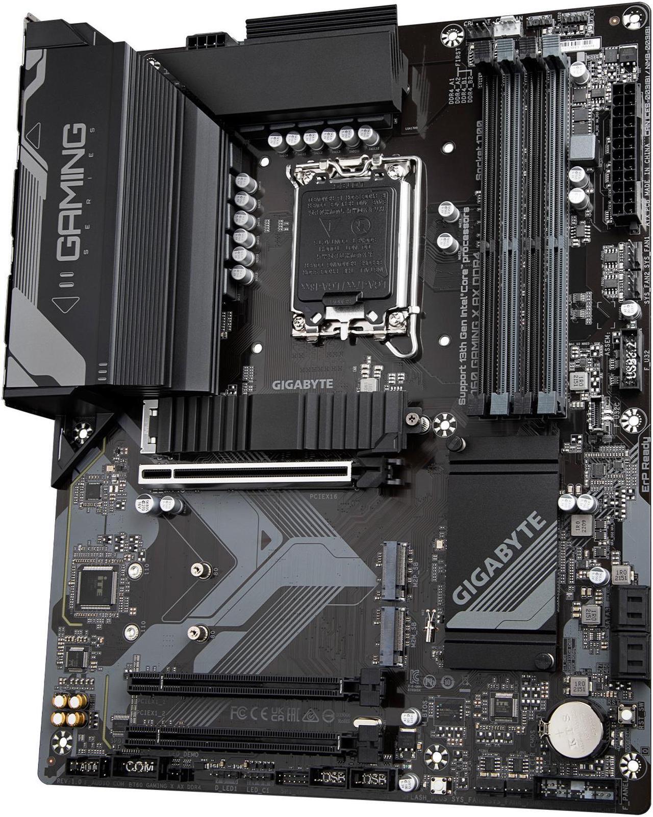 Alt view image 5 of 5 - GIGABYTE B760 GAMING X AX DDR4 LGA 1700 Intel B760 ATX Motherboard with DDR4, Triple M.2, PCIe 4.0, Front USB 3.2 Gen2X2 Type-C, WiFi 6E, 2.5GbE LAN, Q-Flash Plus, PCIe EZ-Latch