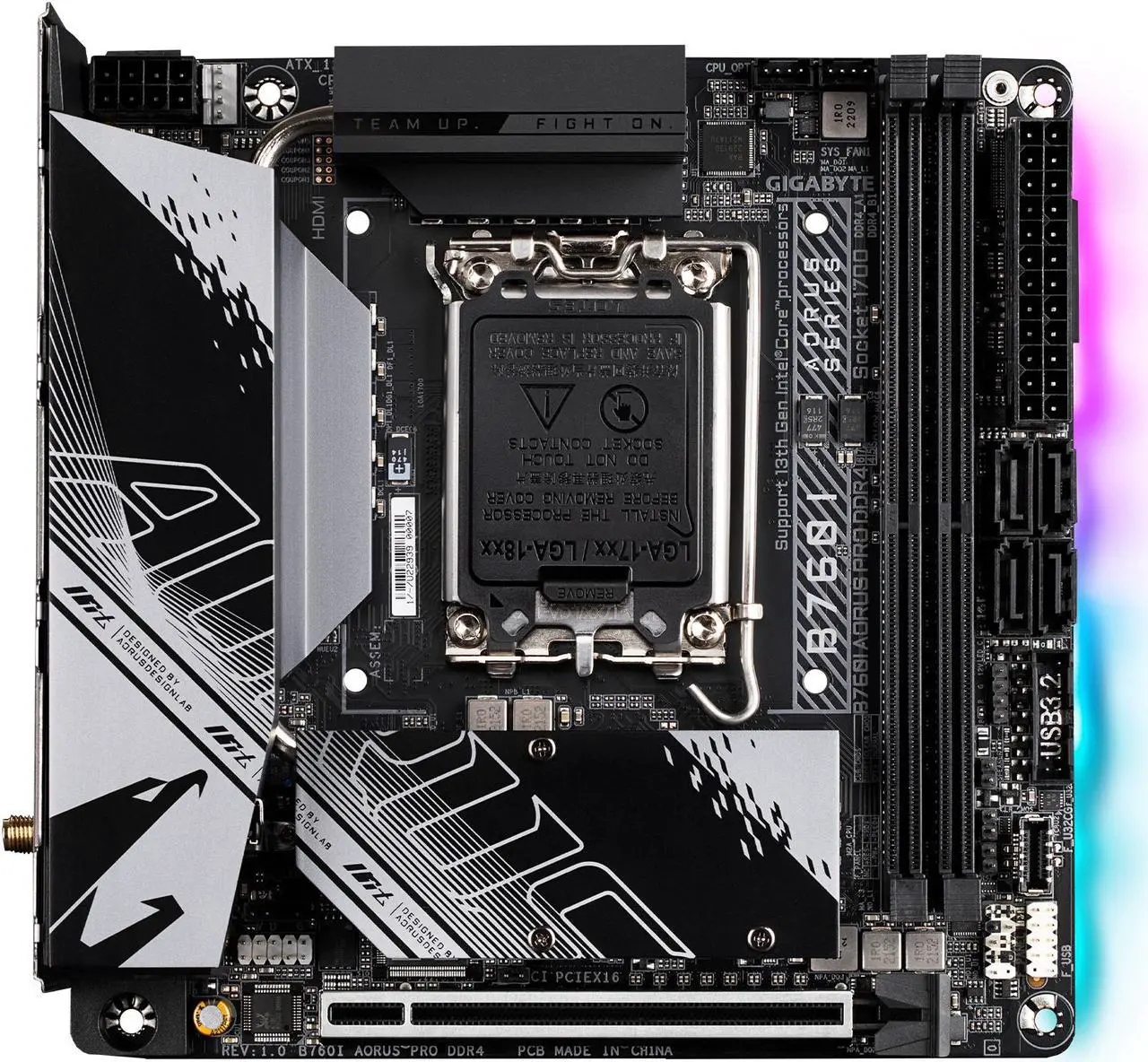 Motherboard GIGABYTE B760I AORUS PRO DDR4 Socket LGA1700 Mini ITX