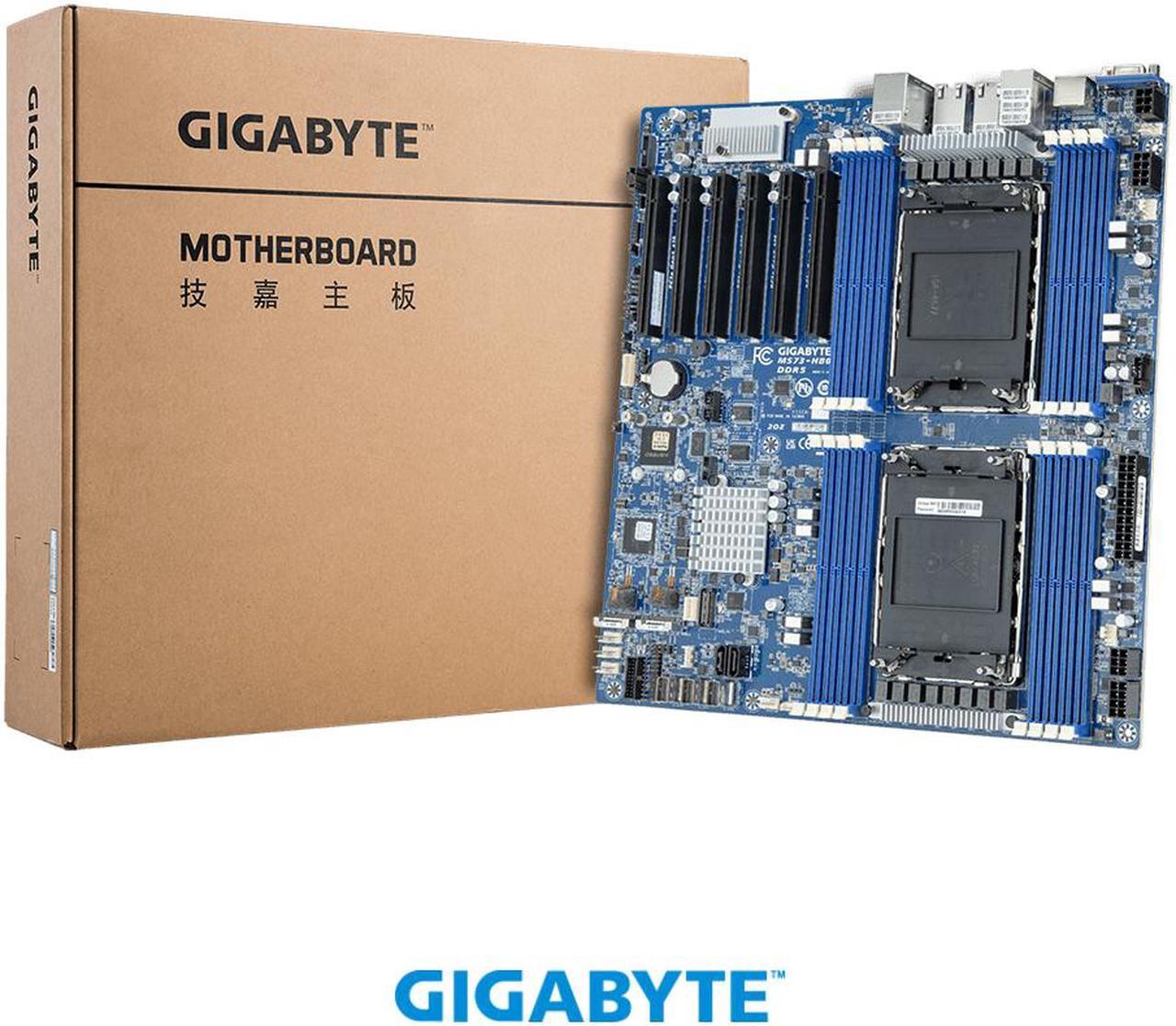 Alt view image 4 of 4 - GIGABYTE MS73-HB0 Extended ATX Server Motherboard, 4th Gen. Intel® Xeon® Scalable Processors, Dual processor, LGA 4677, Intel® C741 Chipset.