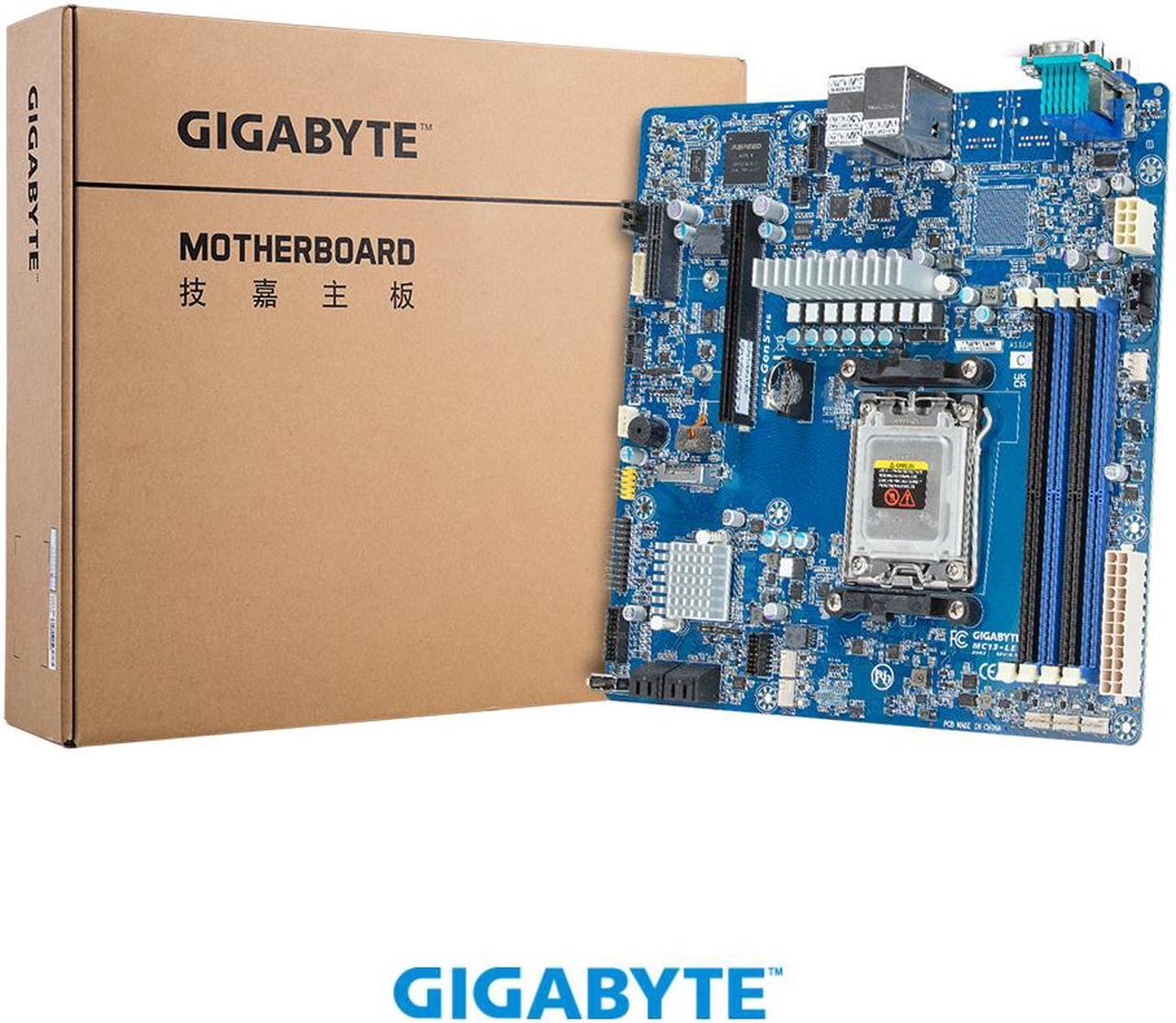 Alt view image 4 of 5 - GIGABYTE MC13-LE0 Motherboard - AMD EPYC™ 4005/4004 & Ryzen™ 9000/7000 - microATX UP 1Gb/s LAN